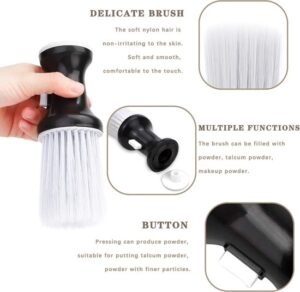 Maxenza Nekborstel - Nekkwast - Kappersborstel Hoog Kwaliteit - Professionele Barber Brush - 2 Stuks - Wit - Afbeelding 4