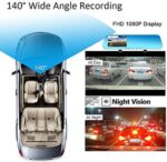 Full HD auto dashcam spiegel, autoblackbox DVR, voor en achter camera. - Afbeelding 6