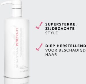 Sebastian Penetraitt Haarmasker 500 ml met pomp - Haarmasker droog haar - Haarmasker beschadigd haar - Afbeelding 2