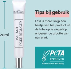 Remescar Instant Pore Reducer - Porien verkleinen en verminderen met Gezicht Primer, Poriënreinigers als primer of serum voor gezichtsverzorging, onmiddelijk effect en gladde huid, 20 ml - Afbeelding 3