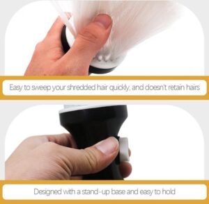 Maxenza Nekborstel - Nekkwast - Kappersborstel Hoog Kwaliteit - Professionele Barber Brush - 2 Stuks - Wit - Afbeelding 3