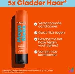 Matrix Mega Sleek Conditioner – Beschermt het haar tegen pluis en frizz – 300 ml - Afbeelding 3