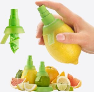 Metaltex Citruspers / Citrusspray met citroenhouder - Groen - Afbeelding 2