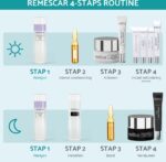 Remescar Micellair Water 3 in 1 - Gezichtsreiniger met vitamine C en Hyaluronzuur, Make Up Remover voor intensieve reiniging van de huid en verwijdering van onzuiverheden, Face Wash voor hydratatie en reiniging, 200 ml - Afbeelding 3