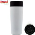 Resal Homeware Click & Go Travel Isoleerbeker Thermo Mug - Wit
