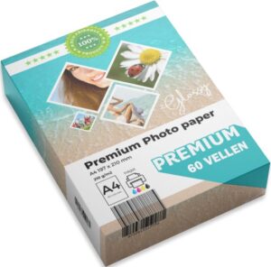 Maxenza Fotopapier - Glossy Glanzend - 60 Vellen op A4 Formaat - 210 x 297mm - 210 Gram per m² - Afbeelding 2