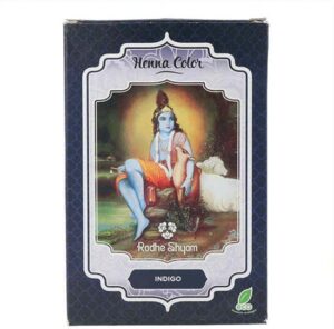 Semi-permanente kleurstof Henna Radhe Shyam Shyam Henna Indigo (100 g) - Afbeelding 2