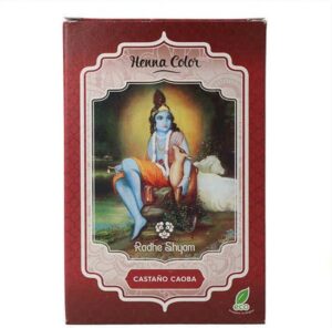 Semi-permanente kleurstof Henna Radhe Shyam Mahoniebruin (100 g) - Afbeelding 2