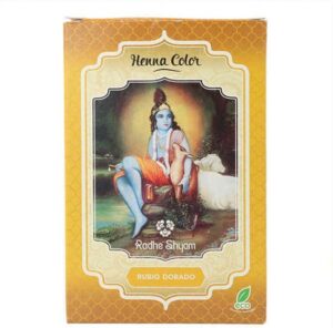 Semi-permanente kleurstof Henna Radhe Shyam Goudblond (100 g) - Afbeelding 2