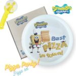 SpongeBob Squarepants Aardewerk Kinder Pizzabord 30,5 cm Inclusief Pizzasnijder