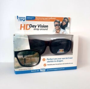 Toppers van TV HD Day Vision - Overzetbril - Zonnebril - Bruin - Afbeelding 2