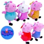 Peppa Pig pluche portemonnee 14 cm - 1 exemplaar - Afbeelding 2