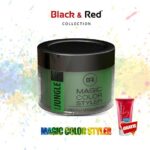 Black&Red Collection Magic Color Styler Haar Wax 100ml - Green Jungle