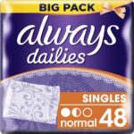 Always Dailies Singles Normal - 48 Stuks - Inlegkruisjes