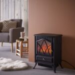 EQUATION - Mobiele elektrische haard - Kachel - 900W/1800W - Tot 18mÃƒÆ’Ã†â€™ÃƒÂ¢Ã¢â€šÂ¬Ã…Â¡ÃƒÆ’Ã¢â‚¬Å¡Ãƒâ€šÃ‚Â² - Haardeffect - LED - Mechanische thermostaat - H. 54 x B. 28 x L.41,5 cm