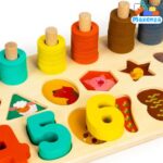 Maxenza PH05R005 Educatieve Houten Tablet Voor Kinderen Vanaf 3 jaar - Leer Tellen, Denken En Vormen Eigen Maken - Afbeelding 6