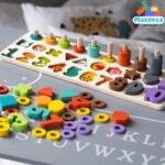 Maxenza PH05R005 Educatieve Houten Tablet Voor Kinderen Vanaf 3 jaar - Leer Tellen, Denken En Vormen Eigen Maken - Afbeelding 9