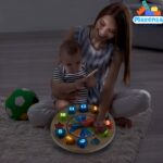 Maxenza PH051006 Glow In The Dark Educatieve 3-in-1 Houten Klok Voor Kinderen Vanaf 3 Jaar - Afbeelding 4