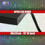Ledbord RGB/LED Welcome Bord 48x25cm - Zwart 8295 - Afbeelding 2