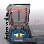 Pillensnijder | Pillenslijter en Pillenhouder van Snij&Slik â€“ Innovatief 2-in-1 Ontwerp en een Slimme Oplossing Door zijn Gebruiksgemak | Veiligheid | Duurzaam en Compact | Formaat van 11,9 x 6,3 x 1,8 cm | Blauw | - Afbeelding 37