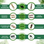 Maxenza Houten Wasknijpers - Wasknijpers - Knutselen - Bamboe - Met een wasknijperzak - 120 Stuks - Afbeelding 3