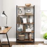 Maxenza Home LBC12BX IndustriÃ«le Boekenkast â€“ Hoogwaardig Vintage Houten Kast voor Boeken â€“ Robuust Staand Boekenstandaard met Stalen Frame â€“ Ideaal voor Thuis of op Kantoor - Afbeelding 2