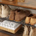 Maxenza Home Kapstok met Schoenenrek en Plank - Staande Garderobe in Industriële Stijl - Afbeelding 4