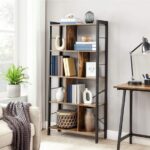 Maxenza Home LBC12BX IndustriÃ«le Boekenkast â€“ Hoogwaardig Vintage Houten Kast voor Boeken â€“ Robuust Staand Boekenstandaard met Stalen Frame â€“ Ideaal voor Thuis of op Kantoor - Afbeelding 3