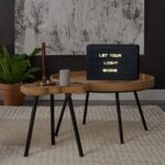 LED Letter Pegboard met 204 Letters en Nummers – 29.7x21x4cm | Woorden maken op Oplichtend Bord | Woonaccessoires | Gaatjes bord | Tekstbord - Afbeelding 2