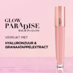 L'Oréal Paris Glow Paradise Balm in Gloss - Volumegevende Lipgloss Verrijkt met Hyaluronzuur - 402 I Soar - Transparant Roze - 7 ml - Afbeelding 3