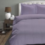 Hotel Home Collection - Dekbedovertrek - Aberdeen - 200x200/220 +2*60x70 cm - Paars - Afbeelding 2