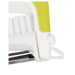 Dunschiller 3 in 1 Enrico Multi Peeler - Groen - 8x9x2cm - Dunschiller Borstel en Ontpitter - Roestvrijstalen Schilmesje - Schiller mesje - Keukengerei - Aardappelschilmesjes - Keukenmessen - Afbeelding 3