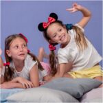 Haarelastiek Minnie Mouse Rood Blauw Lasso 2 Stuks - Afbeelding 3