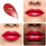 Guerlain Kisskiss Shine Bloom Lipstick #709-petal Red - Afbeelding 2