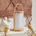 Inspire Cardea USB Oplaadbare Bamboe Tentlamp LED Sfeerverlichting - 2W - 150LM - 4000K - 32 x 14 cm - Afbeelding 2