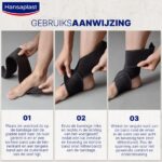 Hansaplast Protective Sport Enkel Bandage - Enkelsteun - Enkel Brace - Verstelbaar - Zwart - Afbeelding 2