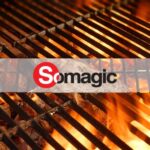 Somagic Beach Grill Houtskoolbarbecue Geschikt voor 8 personen - Compacte Mee neem Formaat van 40 x 50 x 45 cm (Grijs) - Afbeelding 3