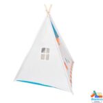 Maxenza Let’s Play 8177 Indianen - Tipi Wigwam Tent Voor Kinderen - Voor Binnen & Buiten - Houten Frame - 120 x 120 x 150 cm - Afbeelding 6