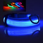 Pet Safety Glow LED-Hondenriem USB-Oplaadbaar Veiligheidshalsband - Medium 35.5 - 48.5 cm - Blauw - Afbeelding 5