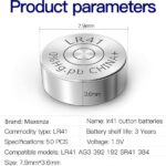 Maxenza LR41 Batterij - AG3 - AG3 Batterij - Alkaline Knoopcel Batterij - 50 Batterijen - Afbeelding 12