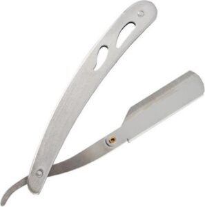 RVS Klassiek scheermes Unisex | Klap Scheermes | Open Scheermes | Cut Throat Scheermes | Barbiersmes | Shavette | Kappers mes | Klapmes - Afbeelding 3