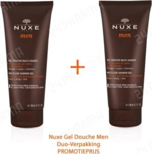 Nuxe Men Multi Use Shower Gel 2x200ml - Afbeelding 4