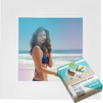 Maxenza 3D Fotolijst met 60 A4 Premium Fotopapier – Elegante Witte Afwerking, Duurzaam Hout