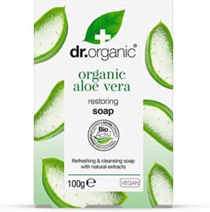 Dr. Organic Aloe Vera Soap 100g - Afbeelding 2