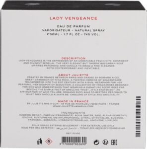 Juliette Has A Gun - Lady Vengeance - Eau De Parfum - 50ML - Afbeelding 2