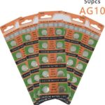 50 Stuks AG10 Horloge Batterijen Voordeelverpakking Huismerk®