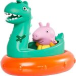 Tomy Badspeelgoed Peppa Pig Dinosaurus 12 Cm Groen 3-delig