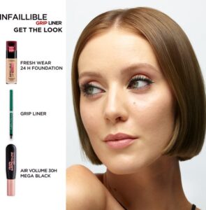 L'Oréal Paris Infaillible 36H Grip Gel Automatic Eyeliner - Blue Jersey - Blauw - Opdraaibaar gelpotlood met een handige sponsapplicator - 5g - Afbeelding 2