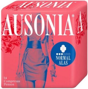 Normaal Maandverband met vleugels Ausonia (14 uds) - Afbeelding 2