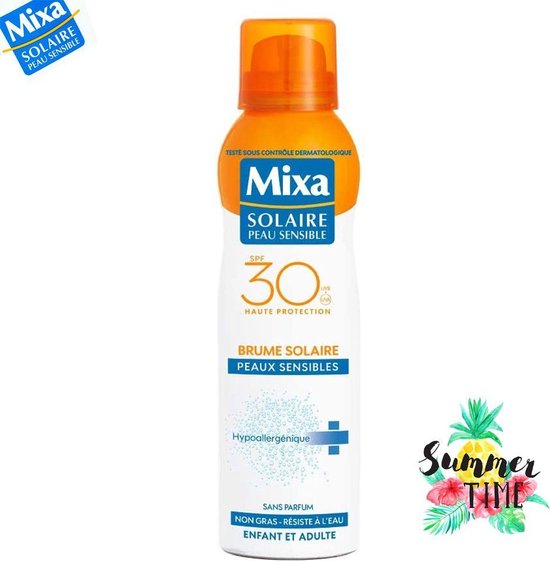 550x561-34 Mixa Solaire Sensitive Zonnebrandspray SPF 30 - 200 ml - Afbeelding 1